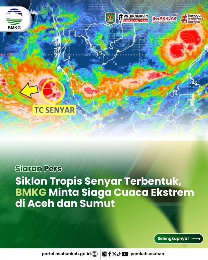 
					Satu Harian Diguyur Hujan, Pemkab Asahan Imbau Waspada Cuaca Ekstrim