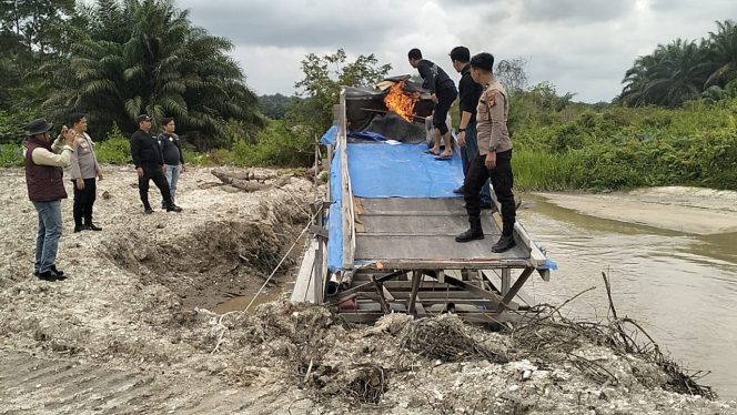 
					Polsek Singingi Kembali Tertibkan Aktivitas PETI di Dua Lokasi