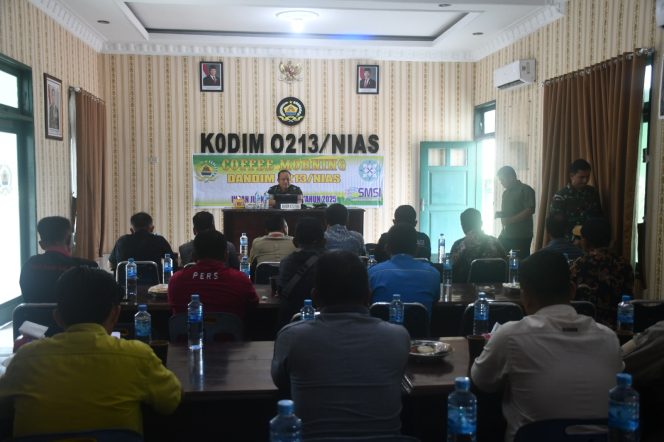 
					Dandim 0213/Nias Gelar Coffee Morning Bersama Insan Pers dan LSM: Perkuat Silaturahmi dan Sinergitas Kawal Stabilitas Daerah