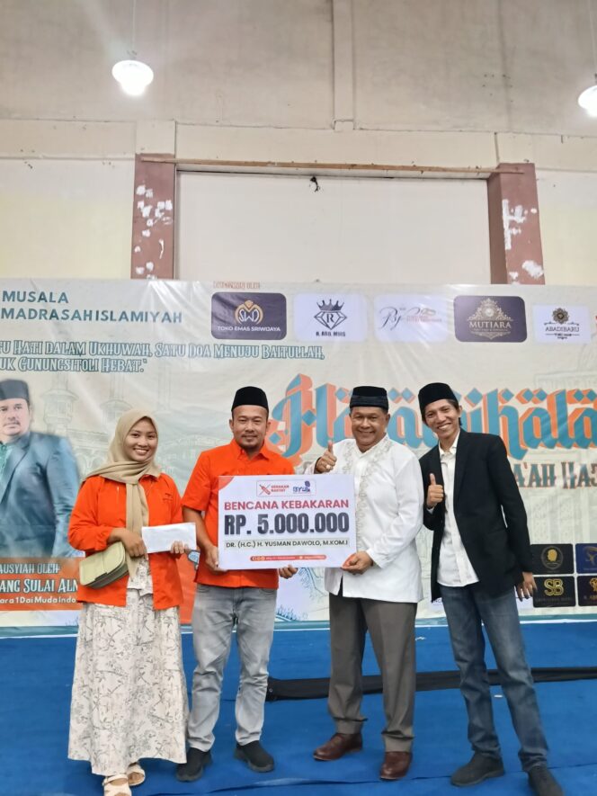 
					Yusman Dawolo Ulurkan Tangan, Harapan Kembali Menyala bagi Korban Kebakaran Gunungsitoli