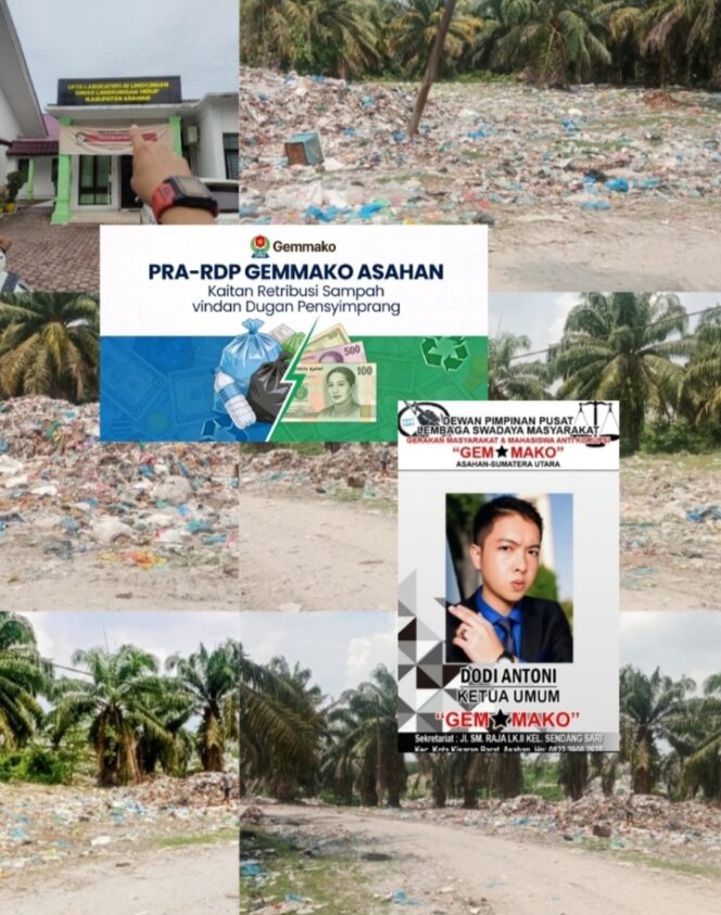 
					Pra RDP DPRD Asahan,GEMMAKO Soroti Retribusi Sampah Dengan Dugaan Penyimpangan Di Dinas Lingkungan Hidup