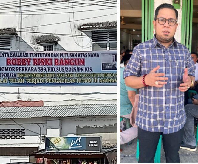 
					Miliki 3000 Butir Pil Ekstasi, Spanduk Meminta Evaluasi Tuntutan dan Putusan 11 Bulan Terhadap Vonis RRS Terpampang di Kota Kisaran