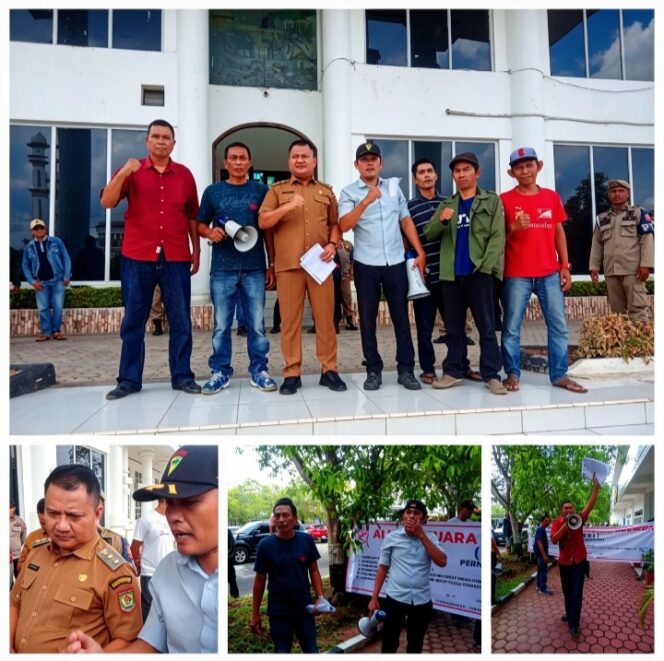 
					Aliansi Suara Reformasi Indonesia (ASRI) Geruduk Kantor Dinas Perpustakaan Dan BKPSDM Kabupaten Asahan