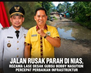 Jalan Gunungsitoli–Hiliduho–Alasa Makin Rusak, Rozama Lase Desak Gubsu Ambil Alih Jadi Jalan Provinsi